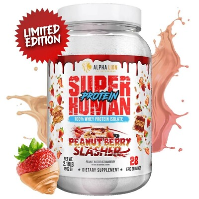 #ad Alpha Lion Super Human Protein Flavor: Peanut Berry Slasher NEW FREESHIP $39.95