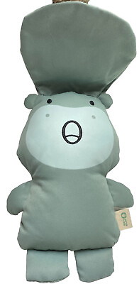 #ad Baby 3 Flip Faces Moods Hippopotamus Hippo Panda Crate Gray Plush Stuffed Toy 9quot; $10.98