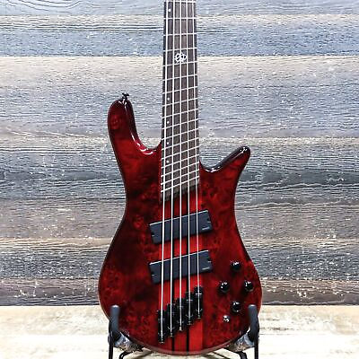 #ad Spector NS Dimension 5 Multi Scale 34 37quot; Inferno Red El. Bass w Bag #W232298 $2199.00