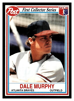 #ad #ad 1990 Post First Collector Series Dale Murphy #18 Atlanta Braves $1.79