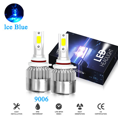 #ad 9006 LED Combo Headlight Kit Bulbs 8000K ICE BLUE CSP Low Beam Pair $19.99