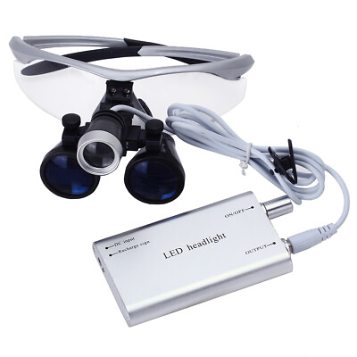 #ad 3.5X Magnification Binocular Dental Loupe Surgery Surgical Magnifier LED Light $50.14
