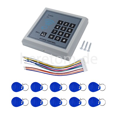 #ad Electric Door Access Control System Kit Set RFID Keypad Magnetic Lock 10 Keyfob $20.88