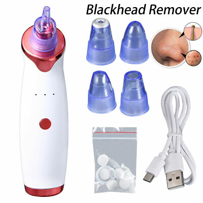 #ad Electric Cleaner Face Blackhead Remover Diamond Pore Vacuum Suction Heads Gifts $7.88