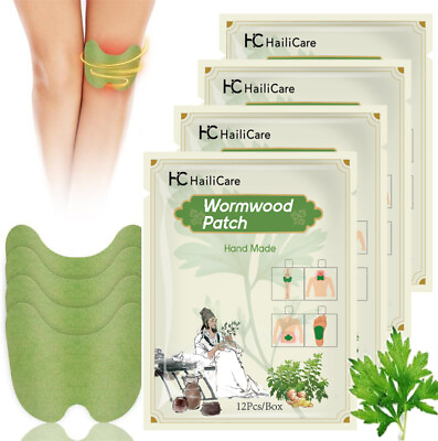 #ad 48 PCS Knee Relief Patches Sticker Joint Pain Wormwood Ache Plaster Pad Health $14.95