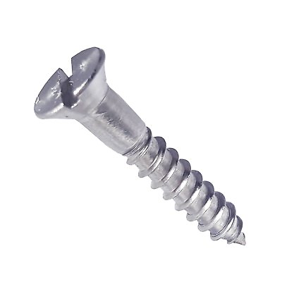 #ad #12 Flat Head Wood Screws Stainless Steel Slotted Drive All Sizes in Listing $472.37