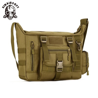 14quot; Laptop Bag Briefcase Tactical Mens Handbag Messenger Shoulder Satchel Travel $35.99