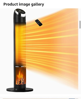 #ad #ad 38” Portable Space Heater 1500 Watts With Remote And 3 Modes For A Large Room $96.75