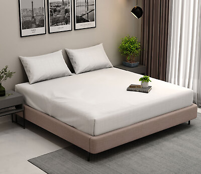 #ad New Year Sheets Checkered 100% Organic Bamboo Bed Sheet Set Soft amp; Breathable $72.99