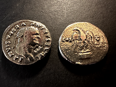 #ad ROMAN DENARIUS OF TITUS IMPERIAL EAGLE REVERSE MODERN MUSEUM SPECIMEN COIN GBP 4.99