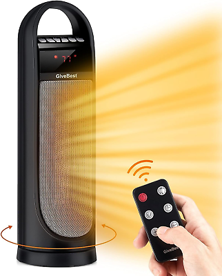 #ad 22quot; Space Heater 1500W Fast Heating Portable Electric Heater with Thermostat R $43.34