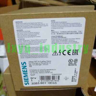 #ad New in box Siemens 3SB3801 0EG3 emergency stop button 1 year warranty #LI $156.00
