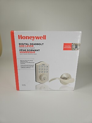 #ad Honeywell Digital Deadbolt And Passage Lever Door Lock Matte Satin Model#8734305 $45.00