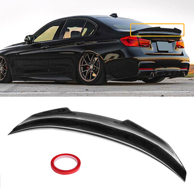 #ad For BMW F80 M3 amp; F30 2012 2018 Carbon Black PSM Duckbill Trunk Rear Spoiler Wing $56.49