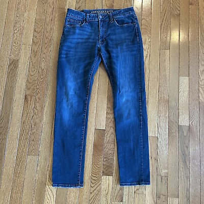 #ad #ad American Eagle Extreme Flex Slim Mens Jeans 31x32 Actual 31x30 Blue Stretch $17.99