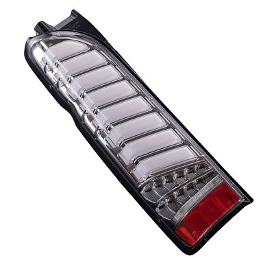 #ad Hiace LED Tail Lamp 200 Series Flowing Turn Signal Clear Lens Chrome NEW Japan $829.40