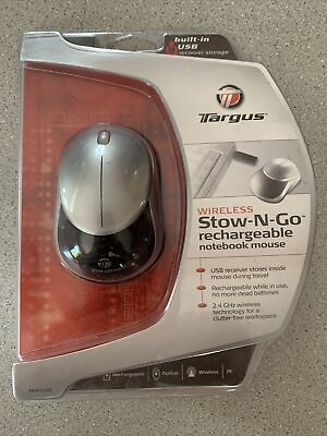 #ad NEW Targus wireless Stow N Go rechargeable notebook mouse $21.00