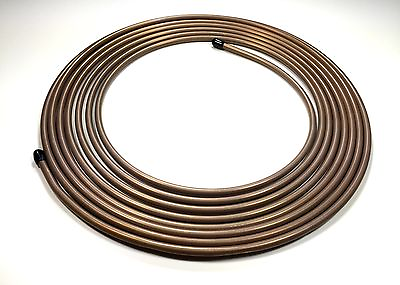 #ad 3 8 quot; .375quot; O.D. Copper Nickel Tubing Roll 25 Ft. Easy Flare Easy Bend $65.00