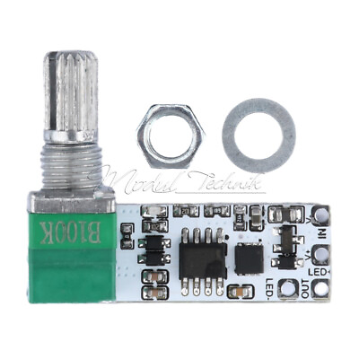 #ad DC6 24V Mini LED Dimmer Module Constant Voltage Stepless Knob with On Off Switch EUR 1.98