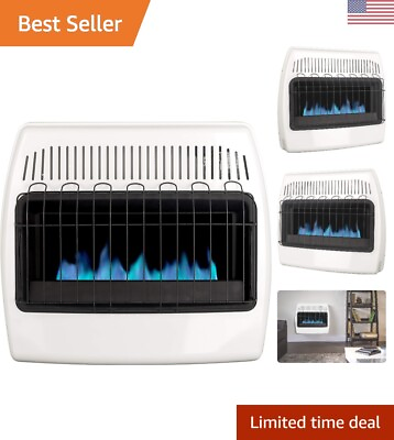 Vent Free Wall Heater 30000 BTU Natural Gas White Variable Heat Output $440.99
