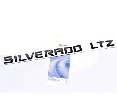 #ad GENUINE SILVERADO LTZ Emblem Badge for 2500HD 3500 Chevrolet Y Glossy Black $19.38