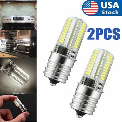 #ad 2x E17 LED Bulb Microwave Oven Light Dimmable 4W Natural White 6000K Light US $6.45