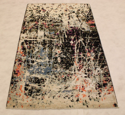 #ad 3#x27;2quot; x 5#x27;3quot; ft. Multicolor Afghan Contemporary Hand Knotted Wool Modern Area Rug $240.00