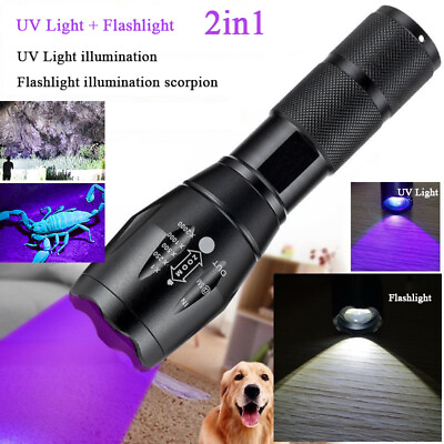 #ad Super Bright 990000lm UV Torch Ultra Violet Flashlight Blacklight Light Lamp LED $8.50