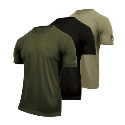 #ad Rothco Tactical Athletic Muscle Mens T Shirt US Flag amp; Loop Field. Choose Size $18.99