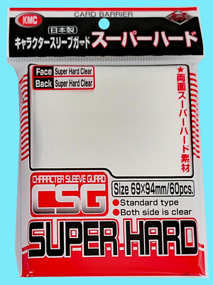 #ad 60 KMC CHARACTER GUARD SUPER HARD CLEAR OVER SLEEVE Standard Size Gloss Outer $15.79