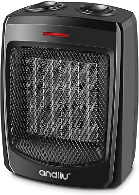 #ad Andily Ceramic Space Heater for Home and Office with Thermostat 750W 1500Wquot; $39.99