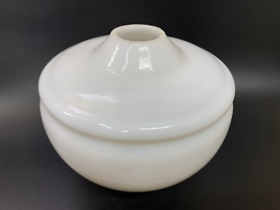 #ad OIL LAMP FONT Milk Glass Hanging Kerosene Part White Antique $35.29