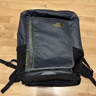 #ad The North Face Kaban Blue Black Backpack Waterproof Bag Zip Pockets Flaws* $24.00