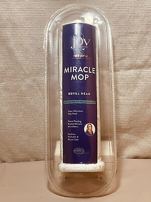 #ad Joy Mangano The New Miracle Mop Refill Head in Sealed Package $8.95