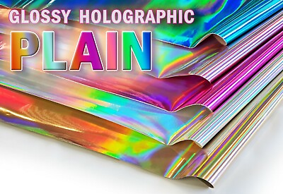 #ad Vinyl Upholstery Plain Holographic Smooth Glossy Fabric 54quot; W Sold By The Yard $19.50