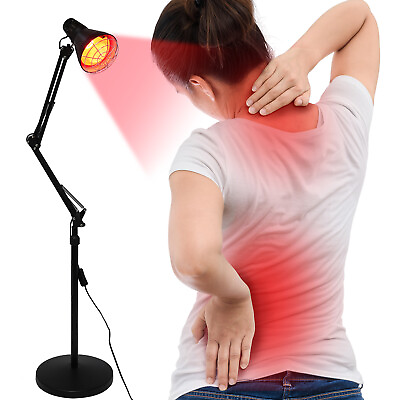 #ad 150W Bulb Lamp Muscle Pain Relief Floor Stand IR Infrared Red Heat Light $54.00