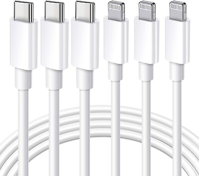 #ad Mfi Certified USB C to Lightning Cable 3Pack 10FT Iphone Fast Charger Ca $13.00