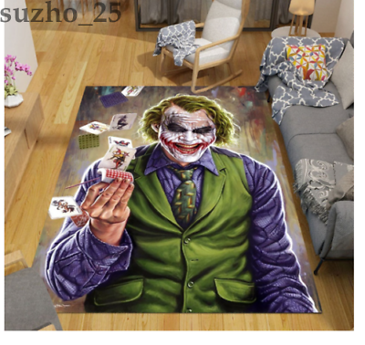 #ad The Joker Area Rug Living Room Bedroom Non Slip Flannel Carpet Fluffy Floor Mats $92.14