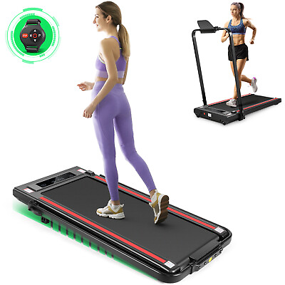 #ad Max 300lb Under Desk Treadmill with Incline Walking Pad Electric Running Machine $239.99