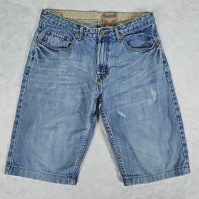 #ad Wrangler 1947 mens jeans 32x34 denim blue shorts Straight Fit $11.02