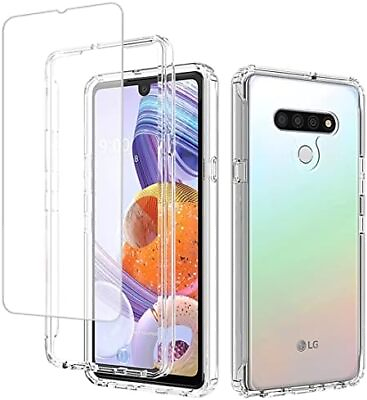 #ad Case for Stylo 6 Case LMQ730TM Case with Tempered Glass Screen Protector Soft $23.98