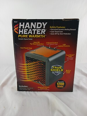 #ad Handy Heater 1200 Watt Pure Warmth Ceramic Space Heater $16.00
