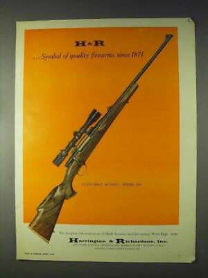 #ad 1969 Hamp;R Ultra Bolt Action Model 300 Rifle Ad $19.99