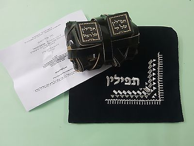 #ad High Quality Tefillin For RIGHT Handed Sephardic Jewish Kosher Tefilin Sefaradi $325.00