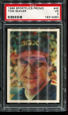 #ad PSA 1986 Sportflics Promo Baseball #45 TOM SEAVER Chicago White Sox PSA 3 VG 062 $5.99