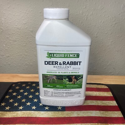#ad Repellent for Deer amp; Rabbit Concentrate 32oz of Liquid Fence Covers 5000 SqFt $39.50