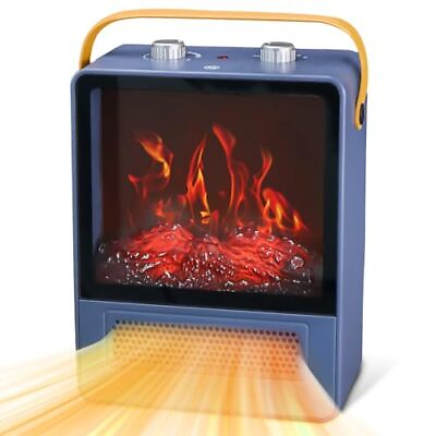 #ad TEMPWARE Electric Fireplace Heater 1500W Portable Space Heater Fireplace wi... $79.99