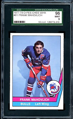 #ad 1977 78 OPC O PEE CHEE WHA #61 FRANK MAHOVLICH HOF SGC 9 MINT Bullls Maple Leafs $84.99