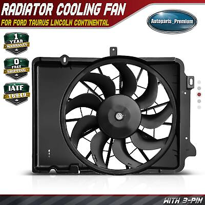 #ad Radiator Fan Assembly for Ford Taurus 1990 1995 Lincoln Continental 1990 1994 $88.99