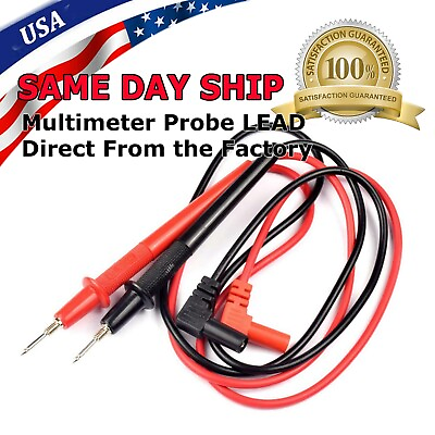 #ad Digital Multimeter Meter Universal Probe Wire Cable High Quality Test Leads $5.95